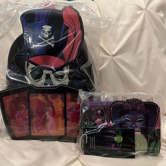 Loungefly Princess & The Frog Dr Facilier Glow Lenticular Mini Backpack & Wallet - Picture 17 of 17